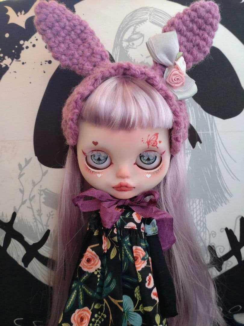 カスタムアイシードールラベンダーフェイスアウトフィット付き