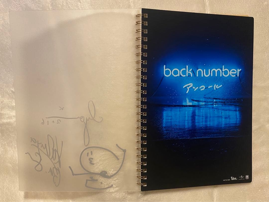 back number サイン　希少　レア　非売品