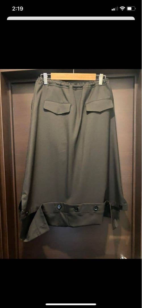 Ground Y [GZ-P09-100-1 / ギャバ股下ボタン変形パンツ]