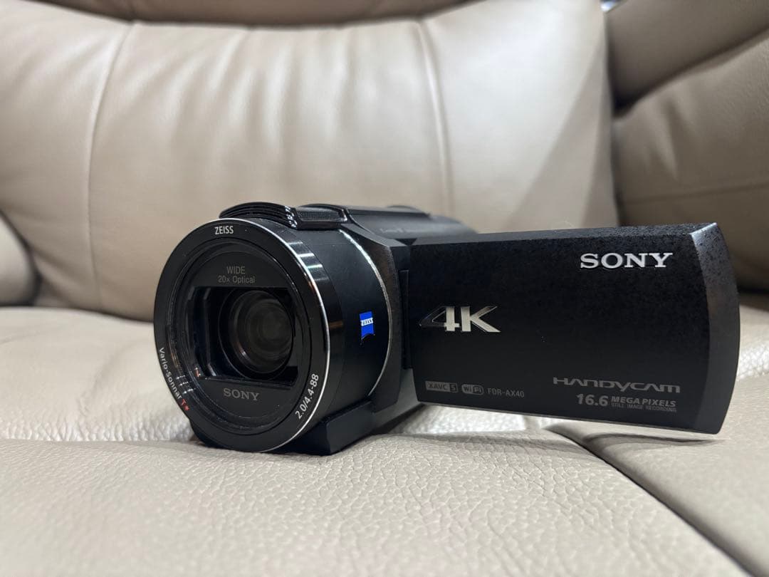 SONY FDR-AX40 4K ハンディカム 外装美品 即発送 バック付き