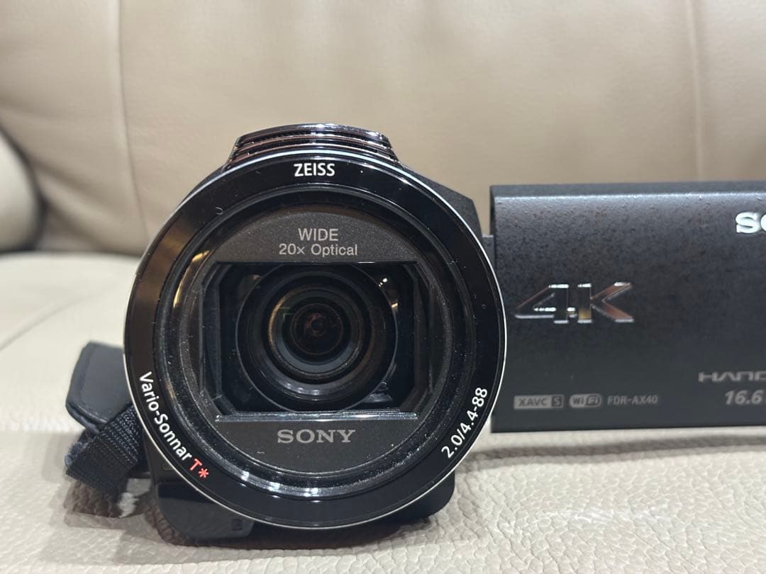 SONY FDR-AX40 4K ハンディカム 外装美品 即発送 バック付き