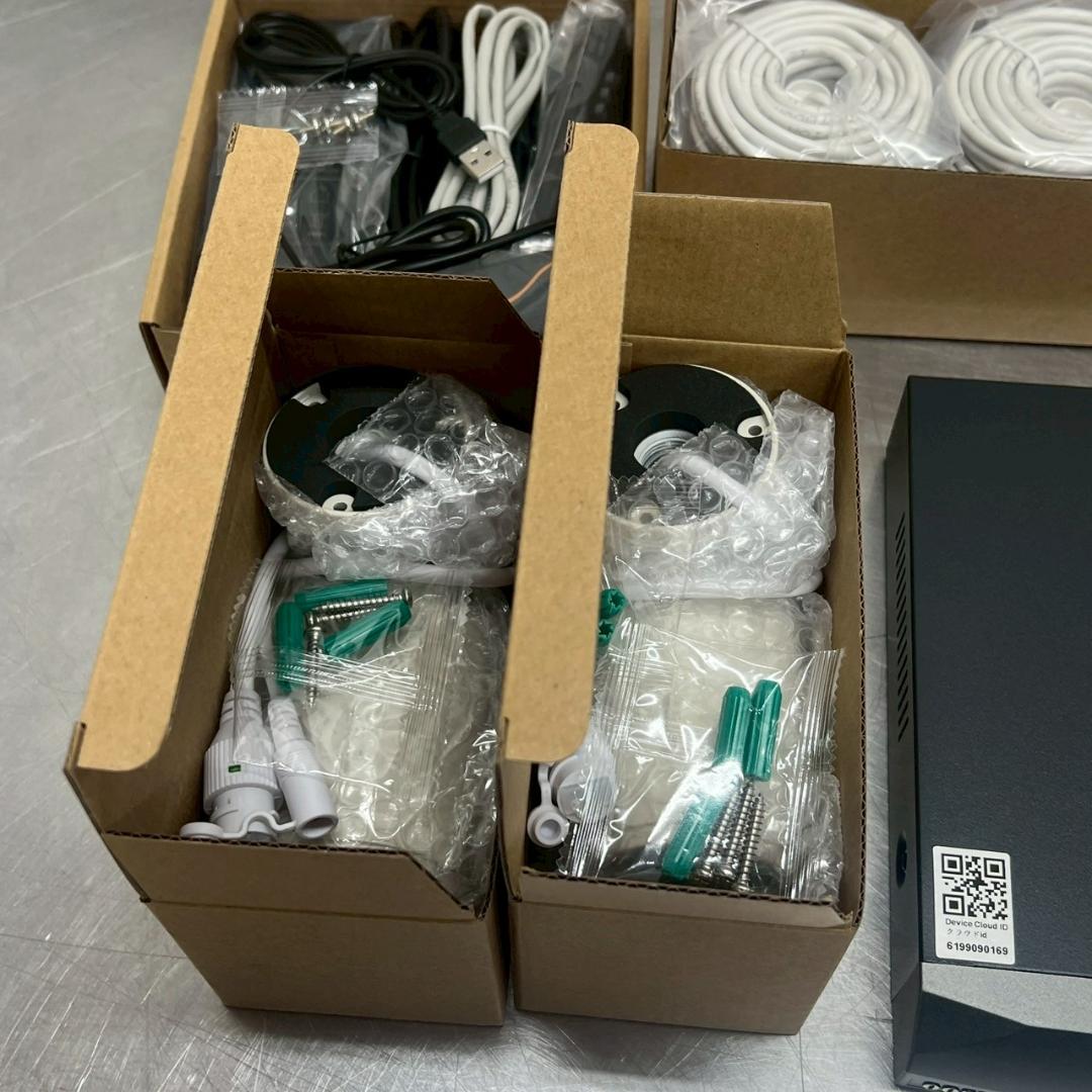 oossxx POE 防犯カメラ 2台 500万画素カメラ 白 未使用