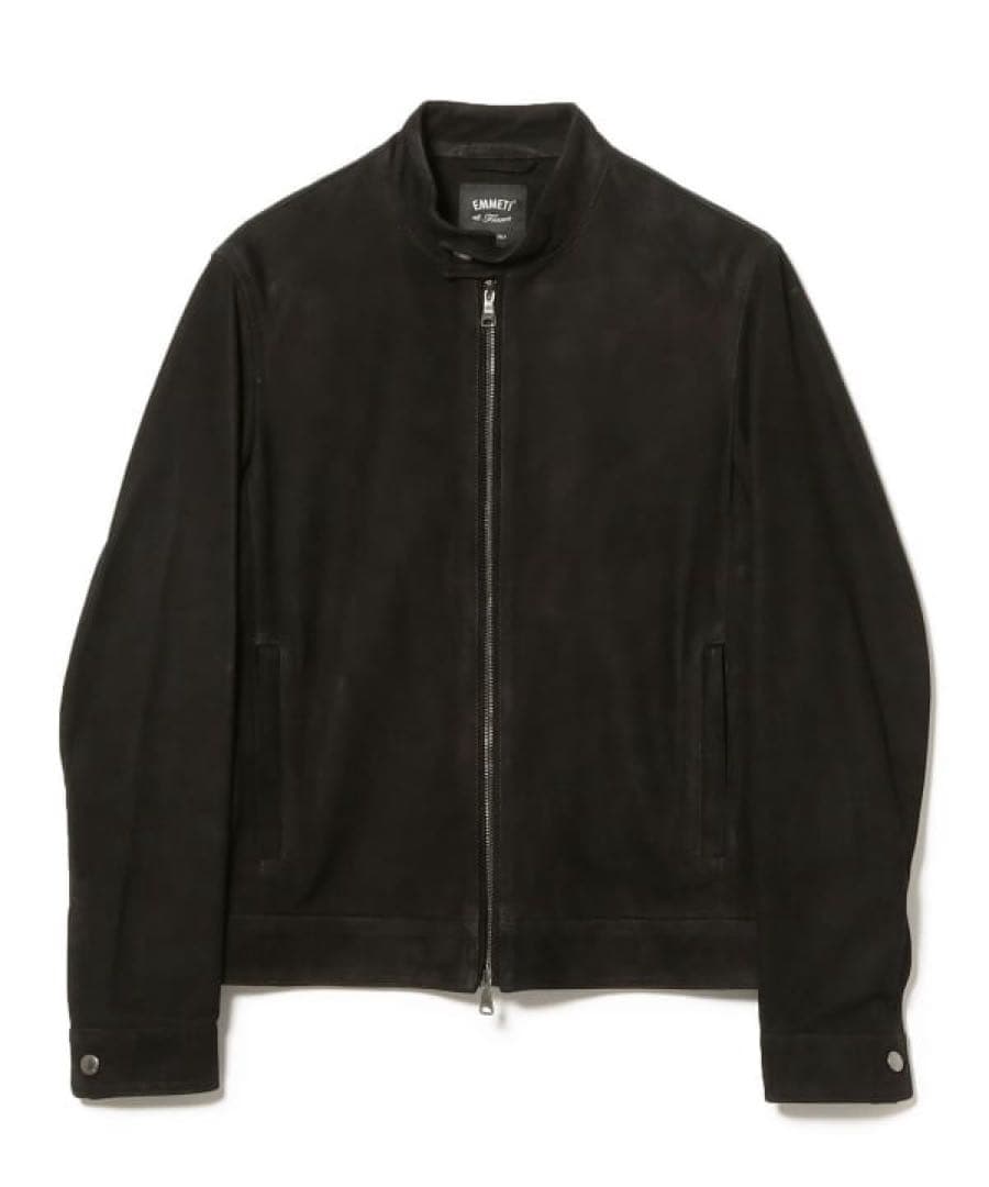 EMMETI / JURI BEAMS スエード シングル ライダースジャケット