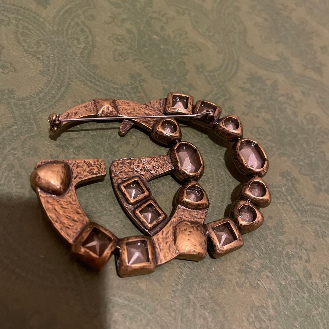 新品未使用 ♡ GUCCI レア アンティークビジューブローチ