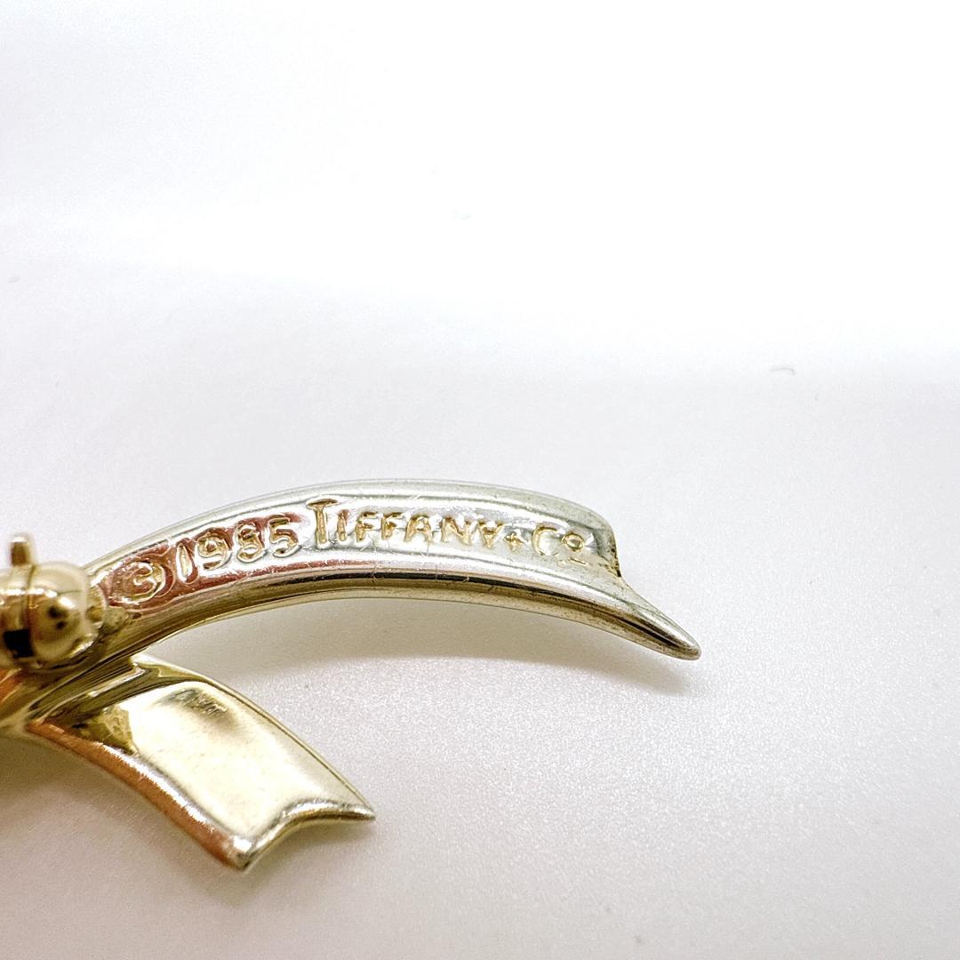 TIFFANY＆Co ティファニー SV925 リボン ピンブローチ ピンバッジ