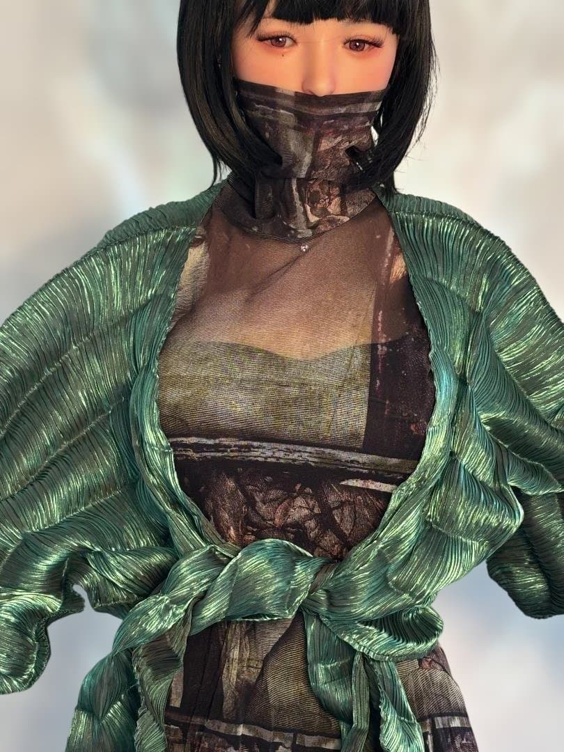 JeanPaul GAULTIER 総柄パワーネットワンピース&キャミソール