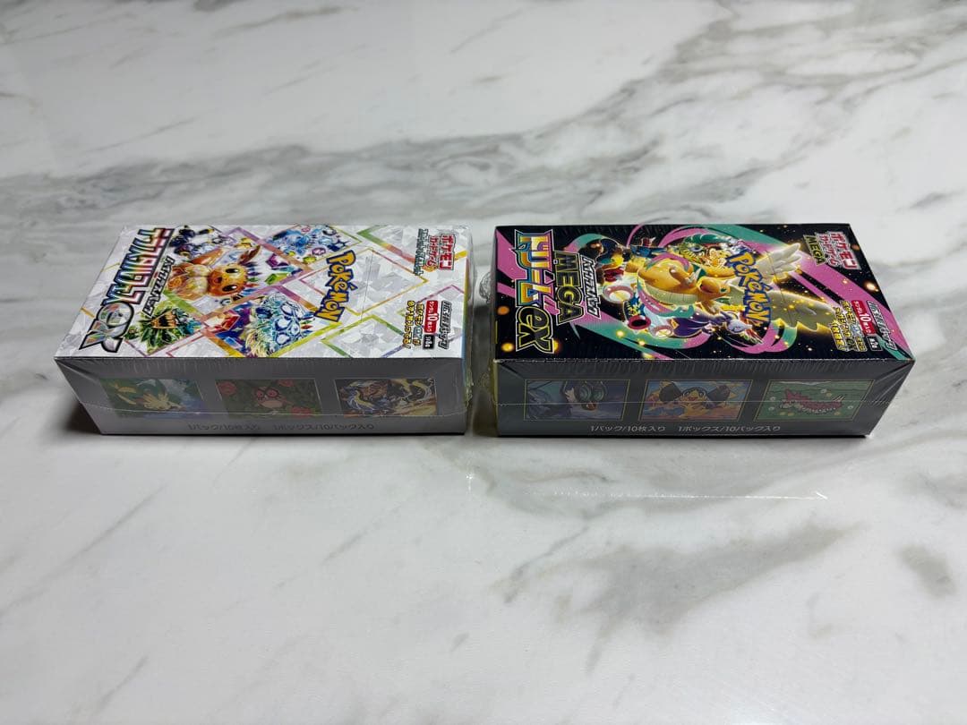 ポケモンMEGAドリームex & テラスタルフェスexシュリンク付き 各1BOX
