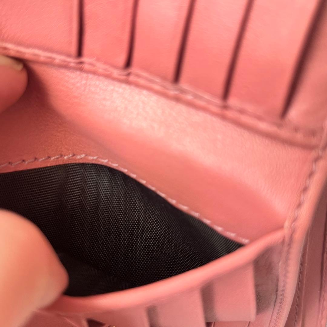 美品✨GUCCI 折り財布　GGキャンバス ラブリーハート　ピンクベージュ