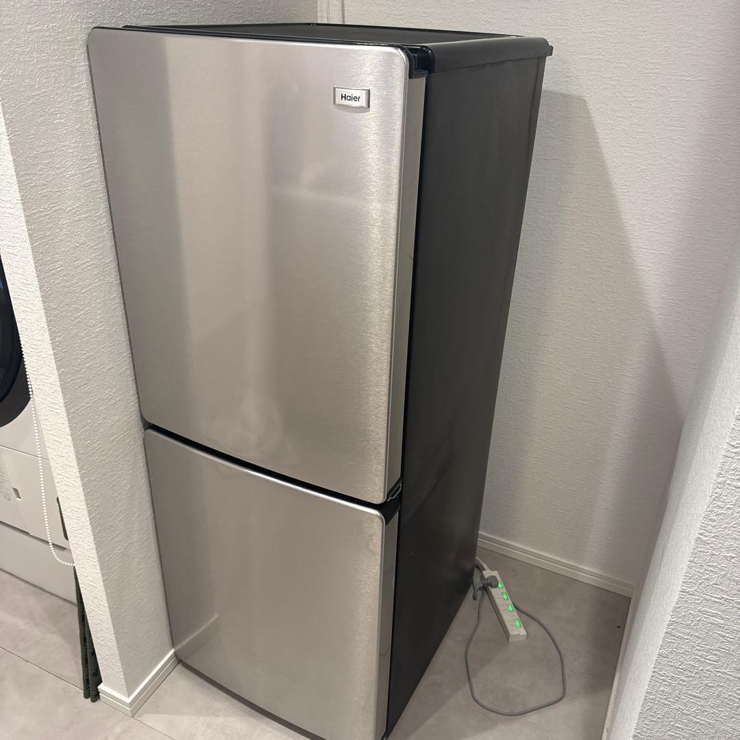 <右開き>Haier 2ドア冷蔵庫JR-XP2NF148F 説明書付2024年製