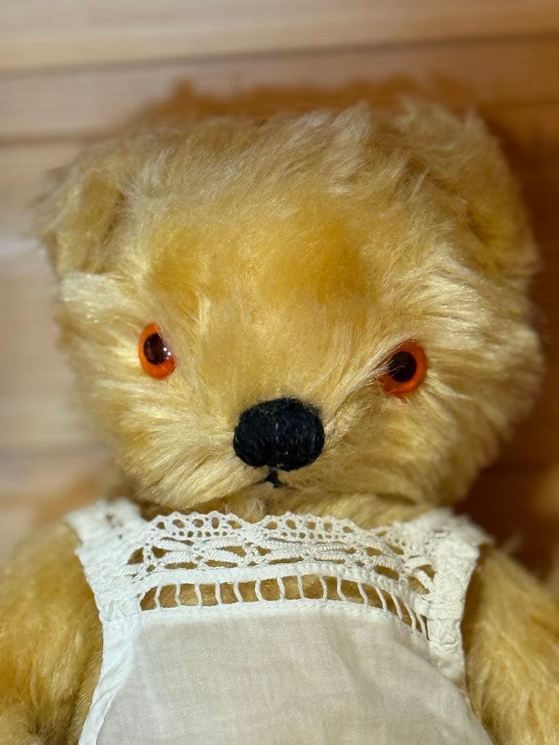 チャドバレー　アンティークテディベア アンティークドレス付き