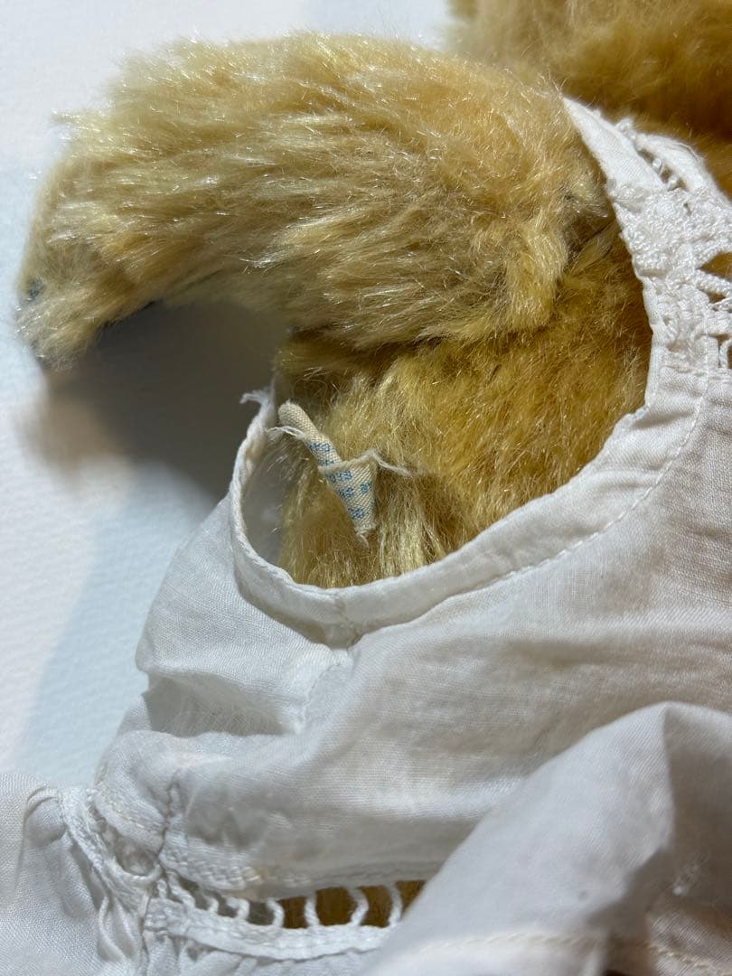 チャドバレー　アンティークテディベア アンティークドレス付き