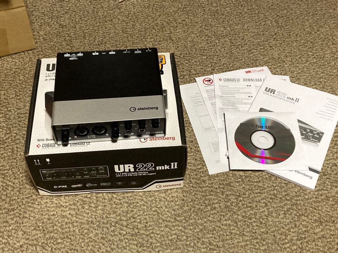 UR22mkII steinberg オーディオインターフェイス