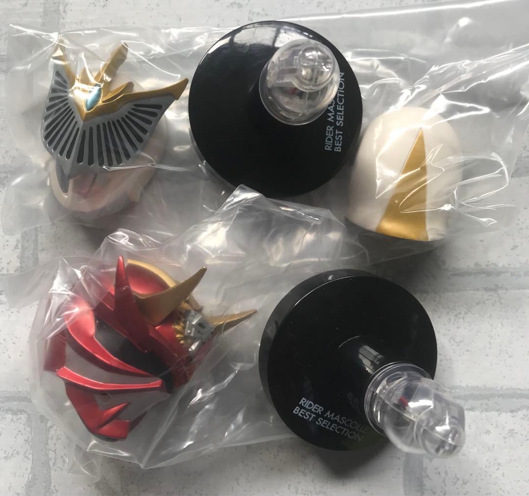 仮面ライダーマスクコレクション★マスコレ★映画編14種コンプリート 全て発光台座