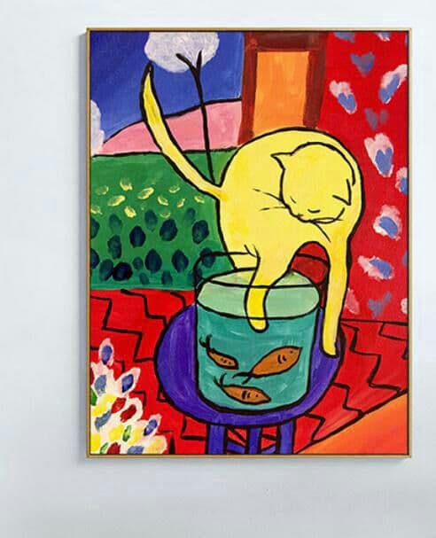 個人絵画 個人が手作りで絵を模造する レトロな油絵 創意絵画