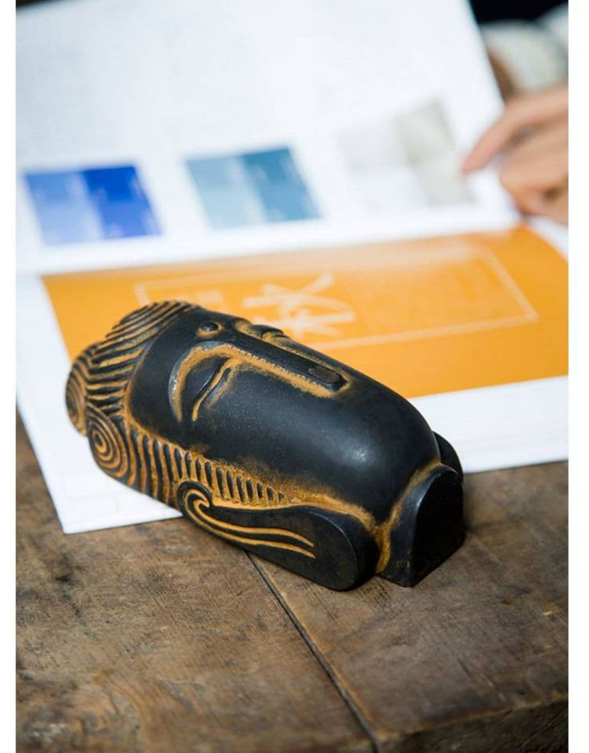 禅意無相仏頭 茶寵 文机 玄関 置物 装飾品 工芸品 美術品 置物