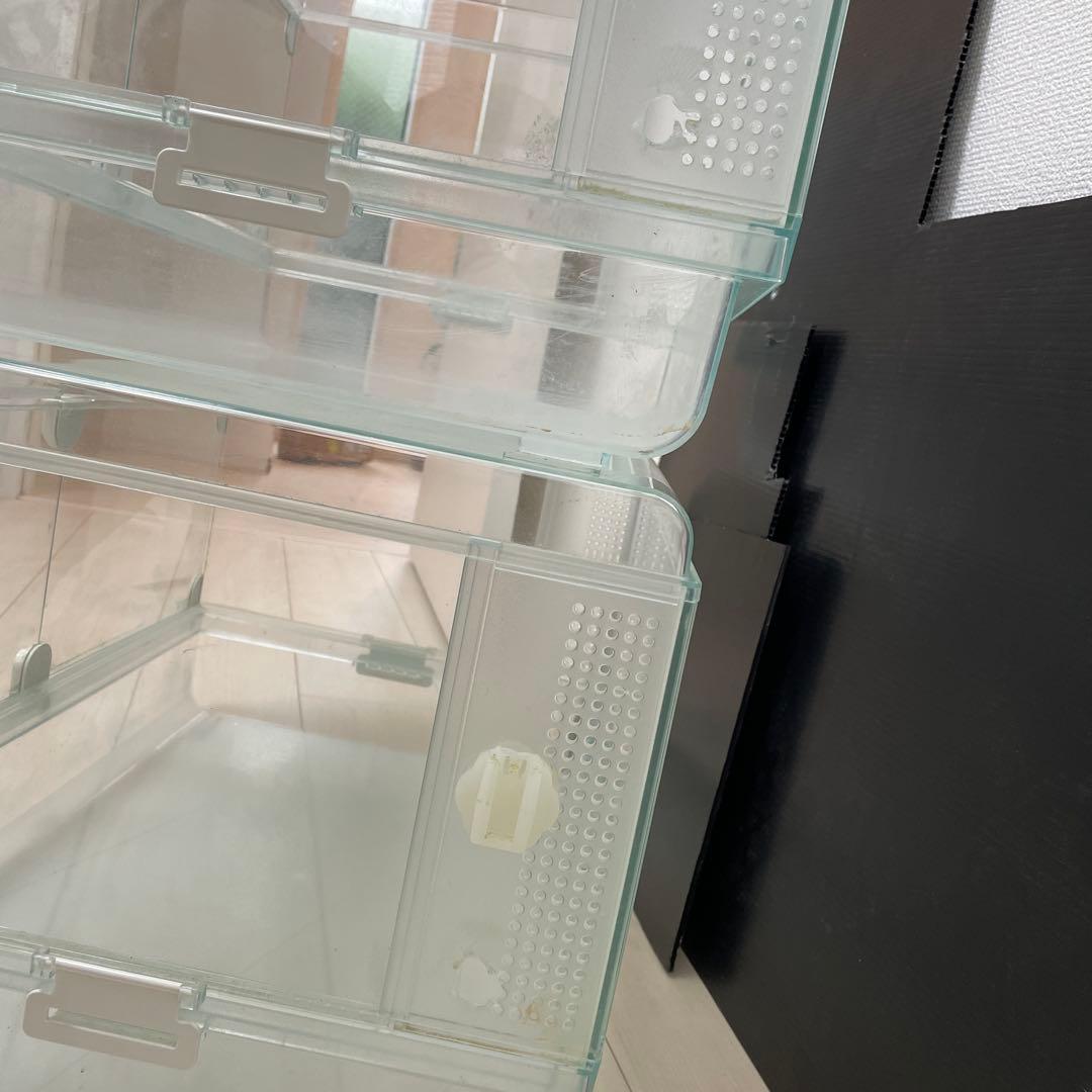 GEX グラスハーモニー600 2個セット　ハムスターケージ