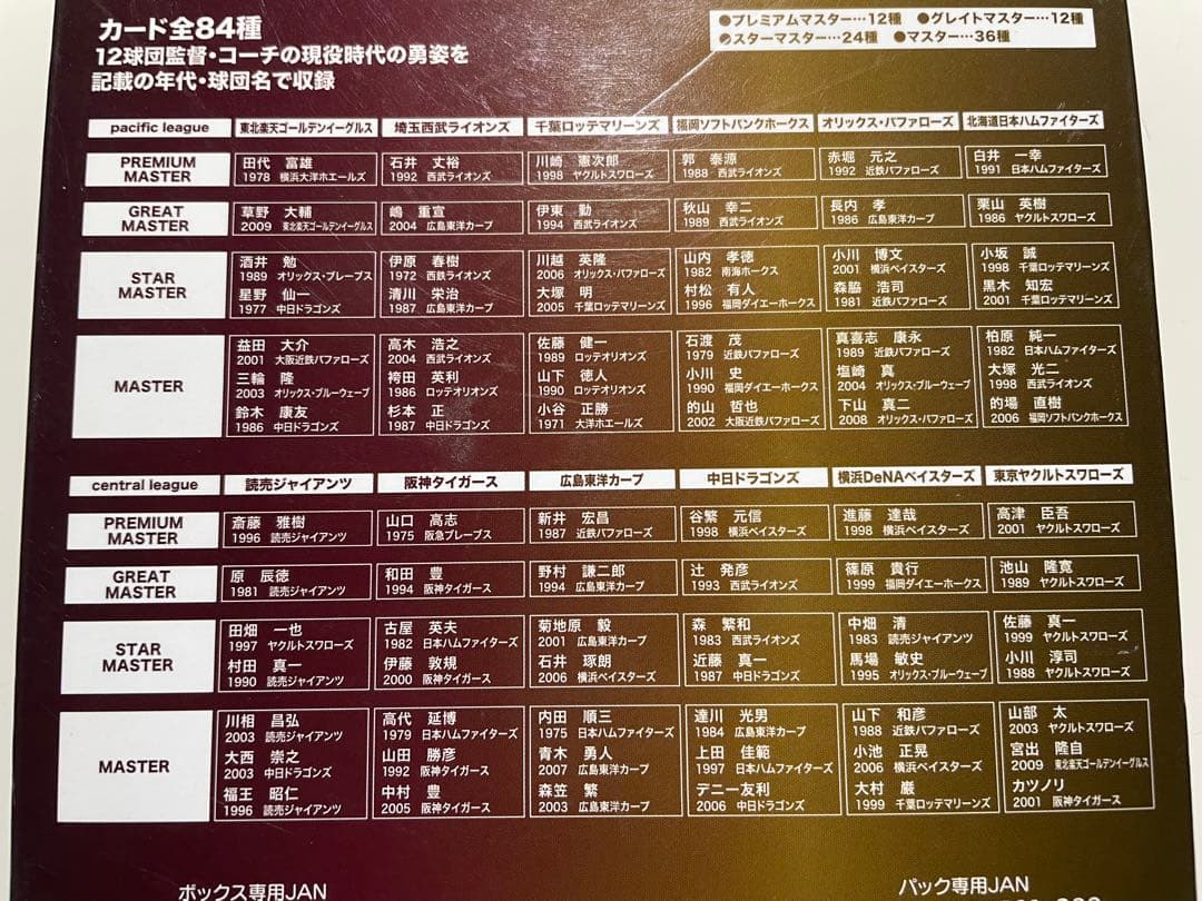 オーナーズリーグ　1BOX