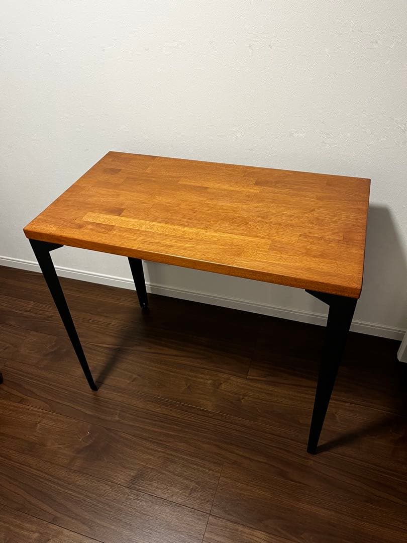 KANADEMONO / コンパクトデスク ラバーウッド ブラウン 80×45