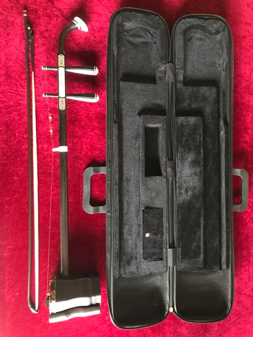 特価二胡★上級黒檀★古月琴坊・黄建洪製作★十年保証★必需品揃い★100％評価