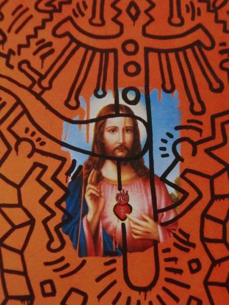 Keith Haring、No.171、希少画集画、新品額装付、状態良好