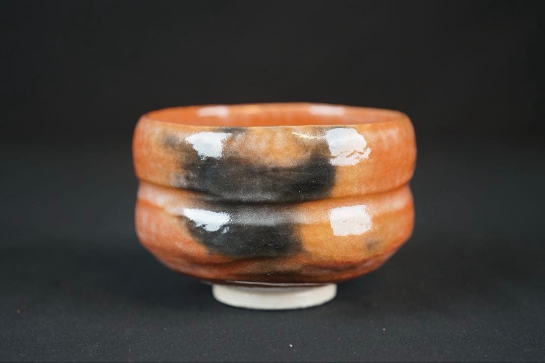 佐々木松楽 黒楽 茶碗 共箱 前大徳 福本積應 書付 抹茶碗 紙箱 茶道具