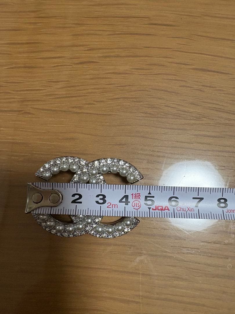 m*5様 CHANEL CCロゴ ブローチ パール　ラインストーン