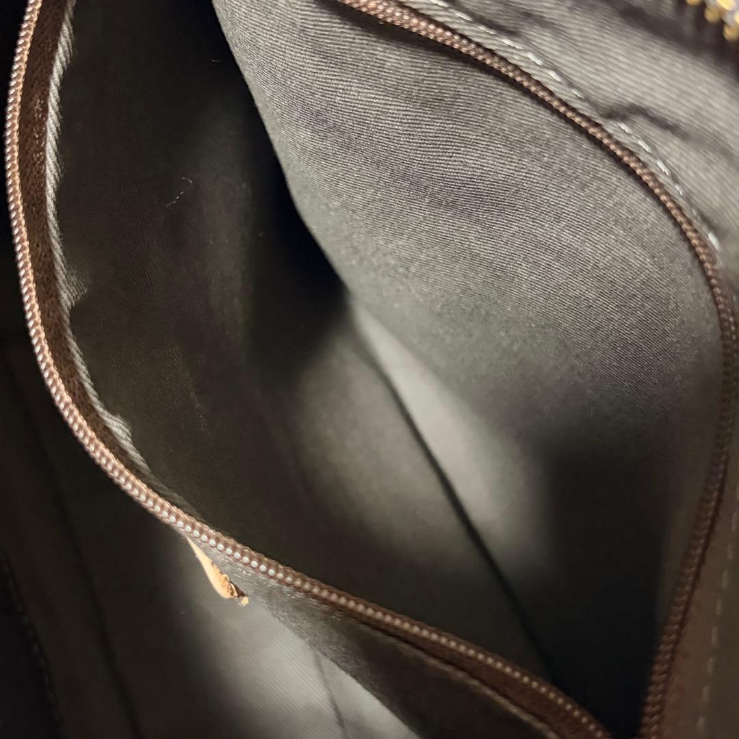 美品 ラシット 2way ショルダーバッグ モノグラム グレー