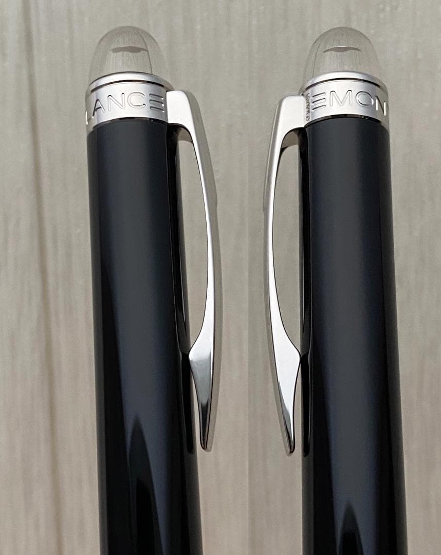 未使用に近い モンブラン スターウォーカー ブラックレジン プラチナ ボールペン