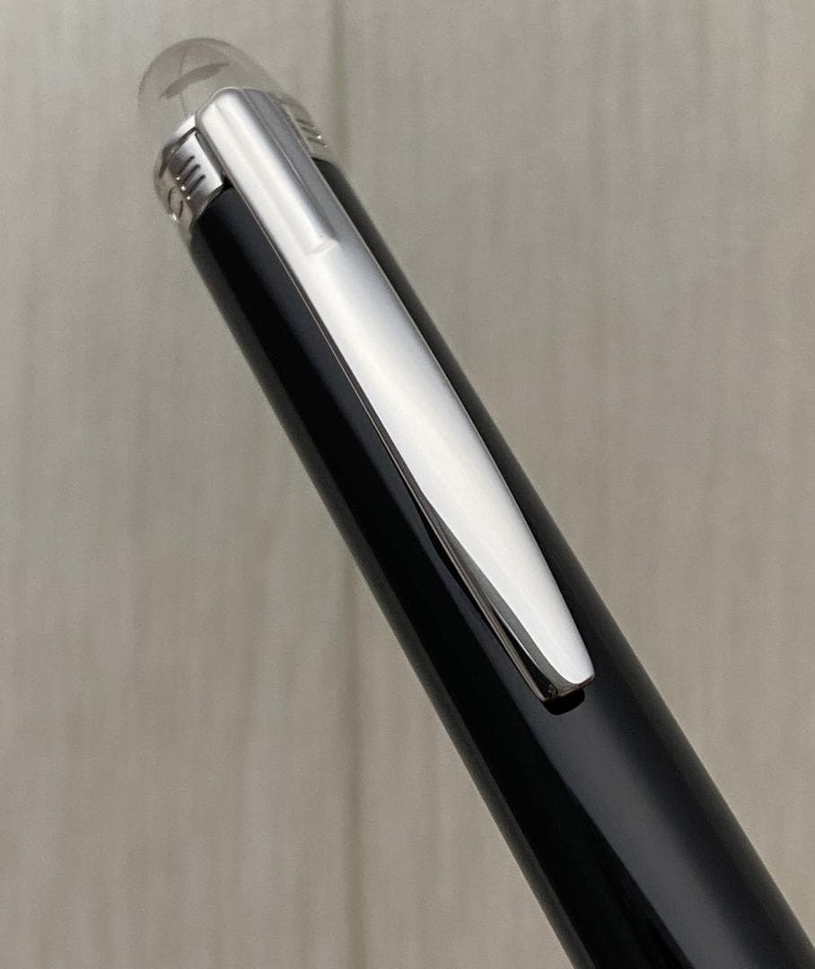未使用に近い モンブラン スターウォーカー ブラックレジン プラチナ ボールペン