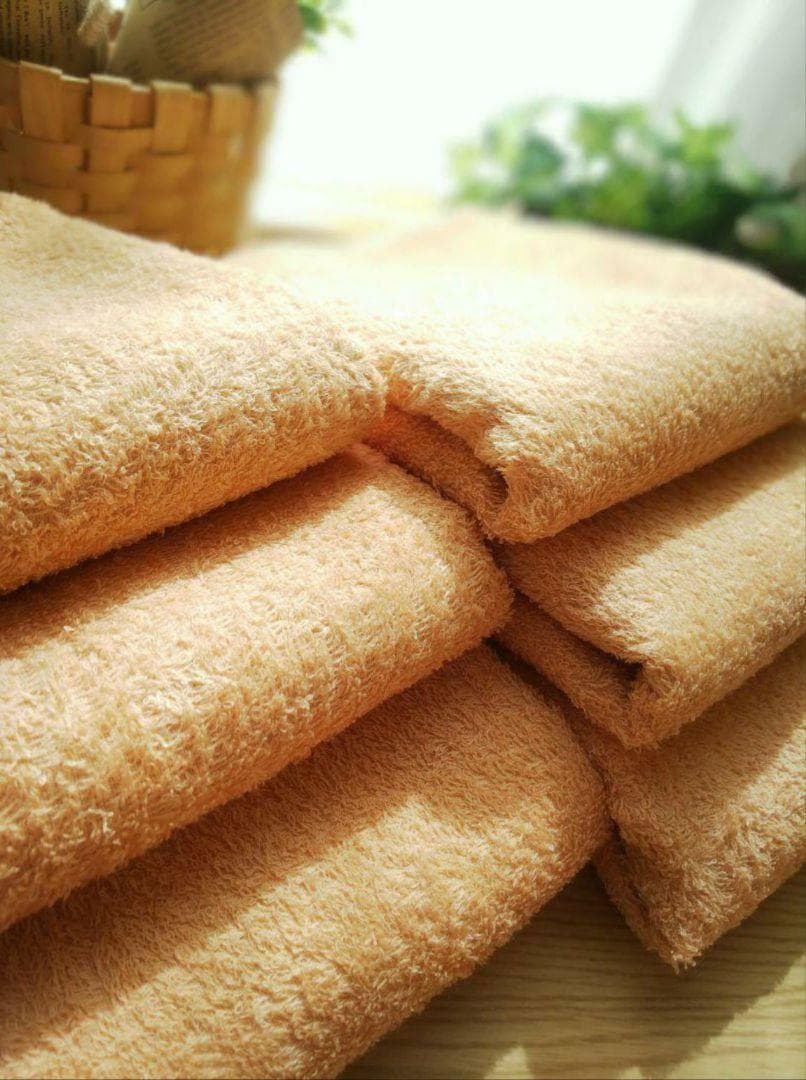 【泉州タオル】260匁高級綿糸サンドブラウンフェイスタオル30枚入 タオル新品