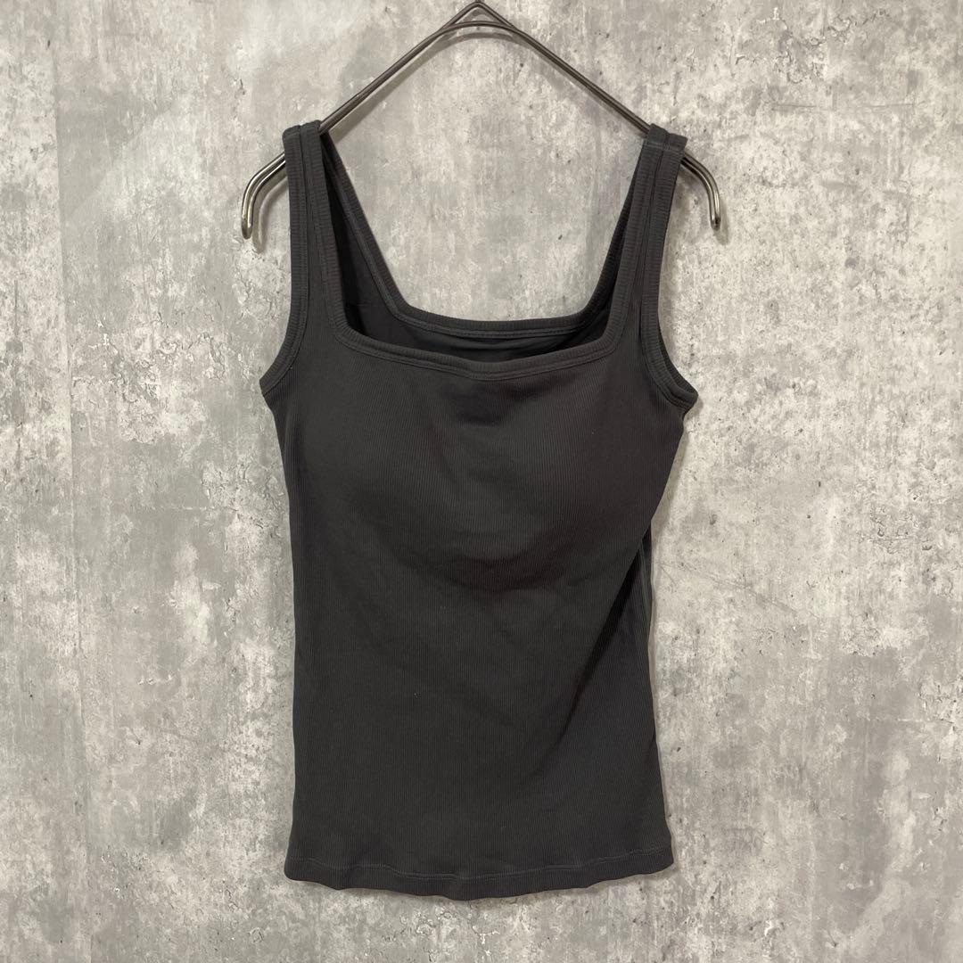 OUR WACOAL アワワコール　カップ付きコットンリブタンクトップ　Mサイズ