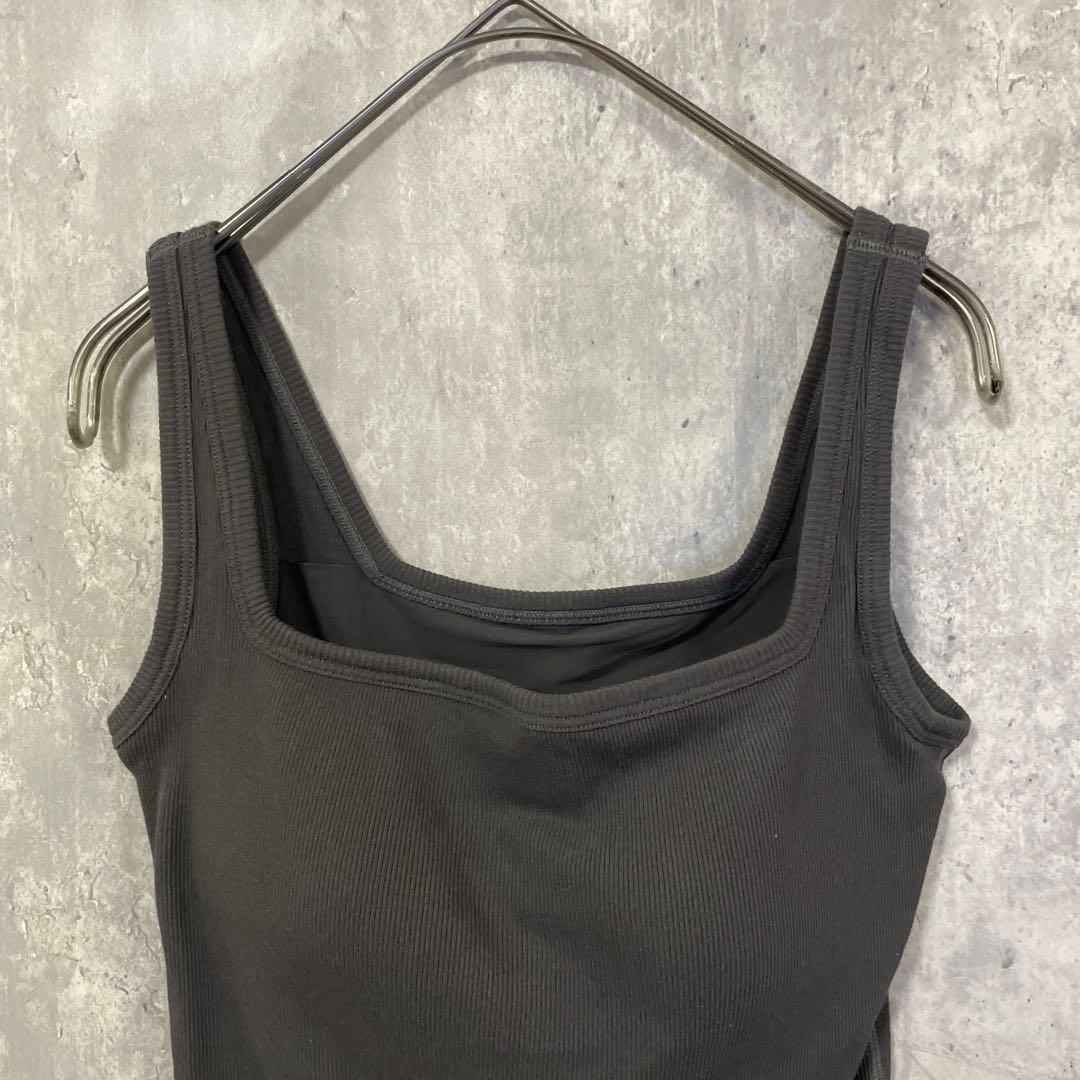 OUR WACOAL アワワコール　カップ付きコットンリブタンクトップ　Mサイズ