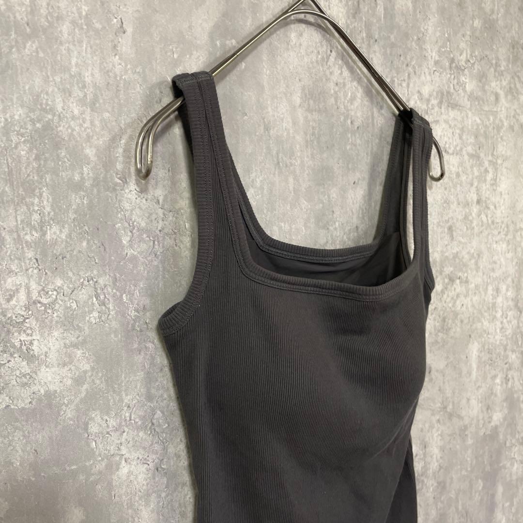 OUR WACOAL アワワコール　カップ付きコットンリブタンクトップ　Mサイズ