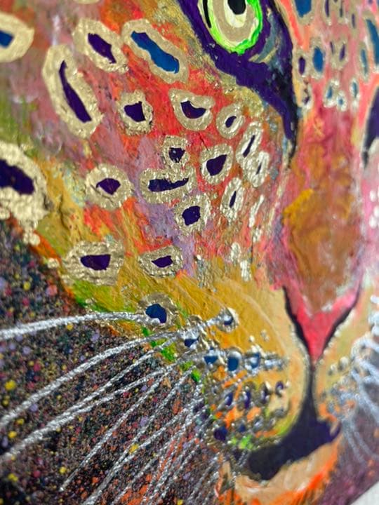 TOYAMAde. y10a4 【YORU】絵画 1点ものアート イラスト