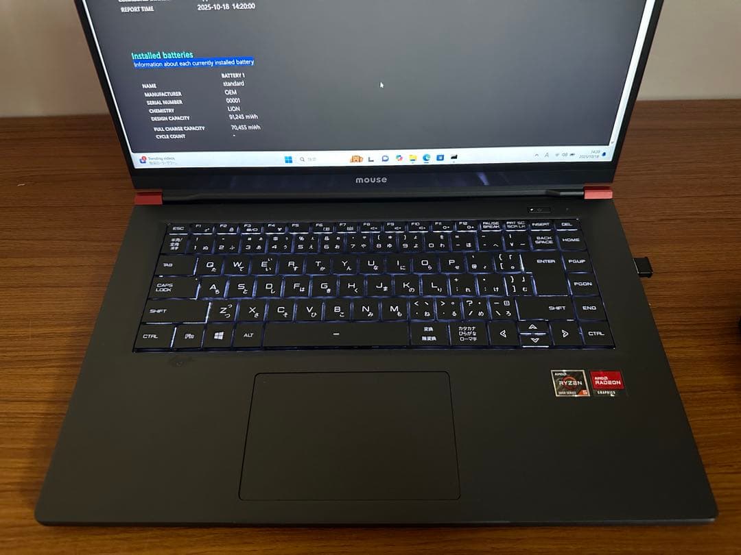 Windowsノート本体 mouse X5-aR5 Ryzen 5 5560 16GB 512GB