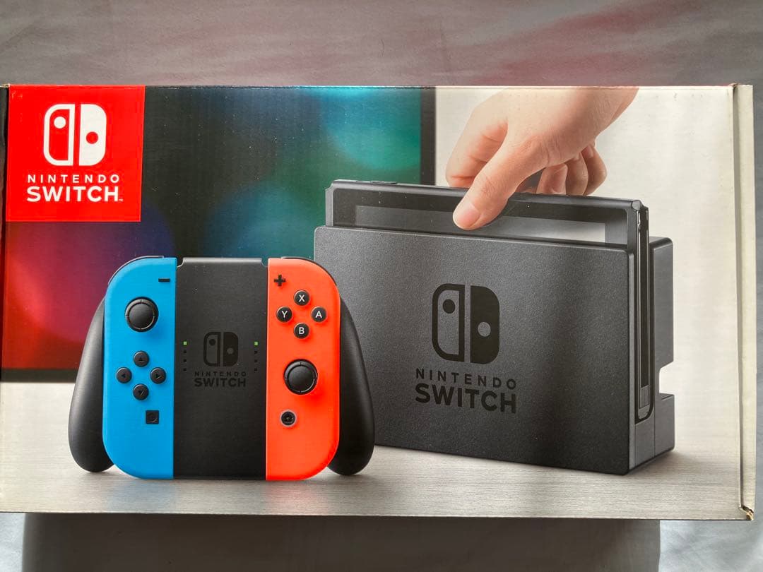 Nintendo Switch 本体 青/赤 128GSDカード・充電グリップ付