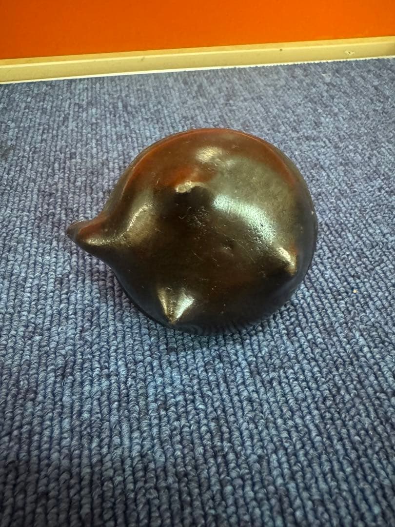 1729 書道具　古銅　本間琢斎　蝋型　水滴　未使用