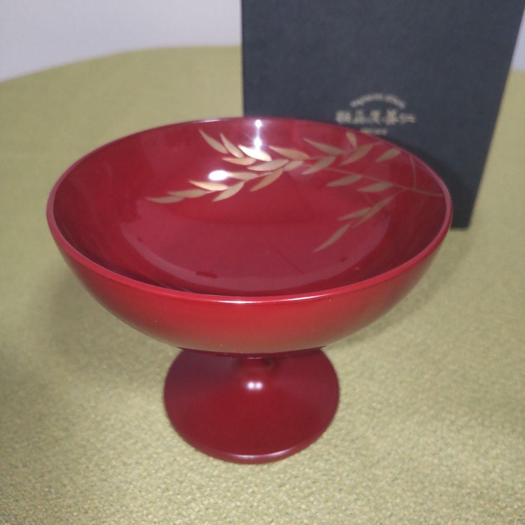 輪島塗 善仁 桜 ミズメザクラ 馬上杯 ワインカップ カップ 金彩 箱付 蒔絵