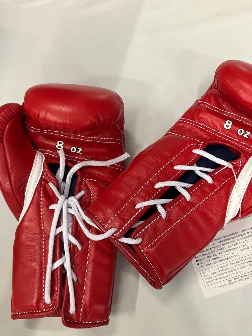 Winning ボクシンググローブ 8oz レッド　ヒモタイプ