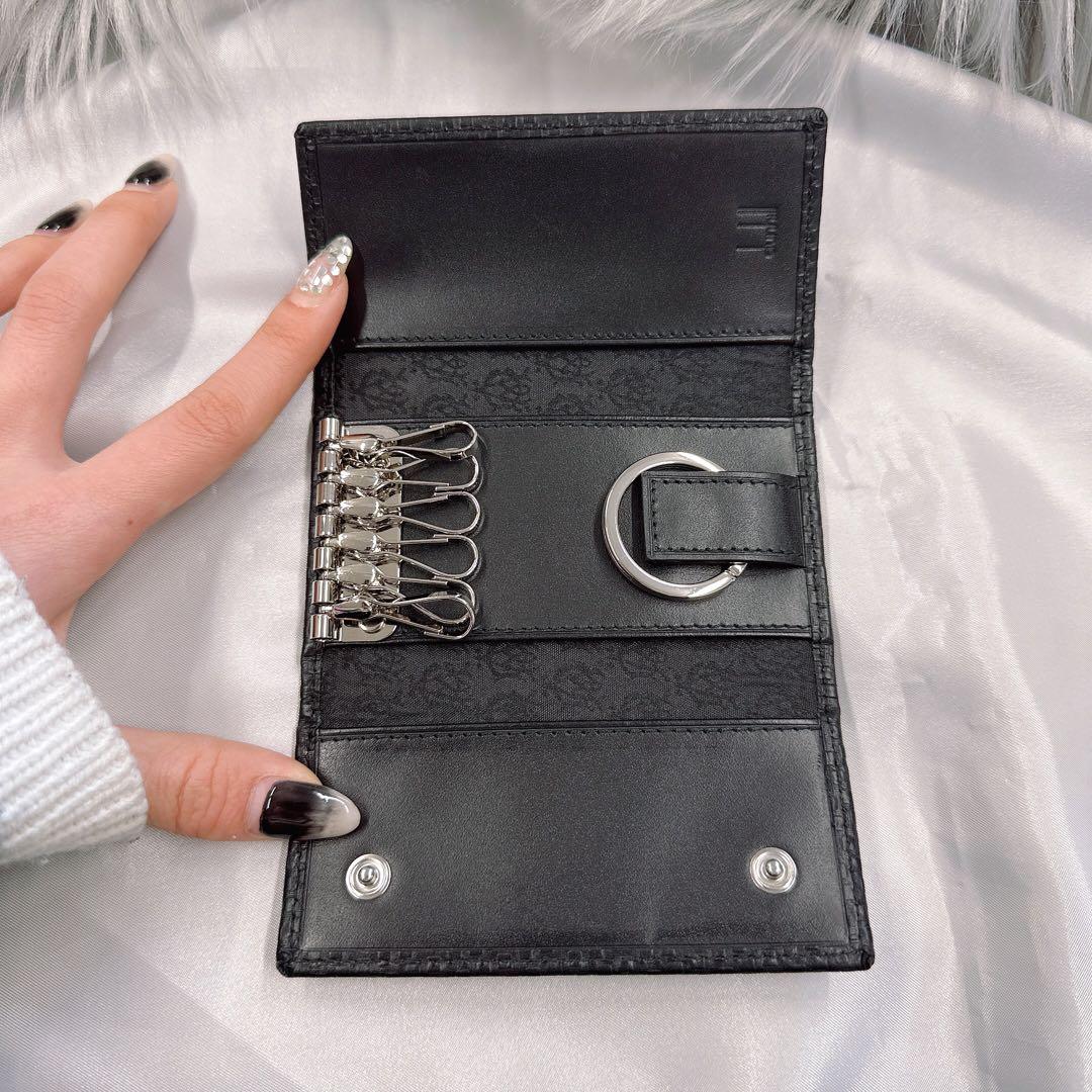 ダンヒル dunhill キーケース 6連 ブラック レザー メンズ ★278