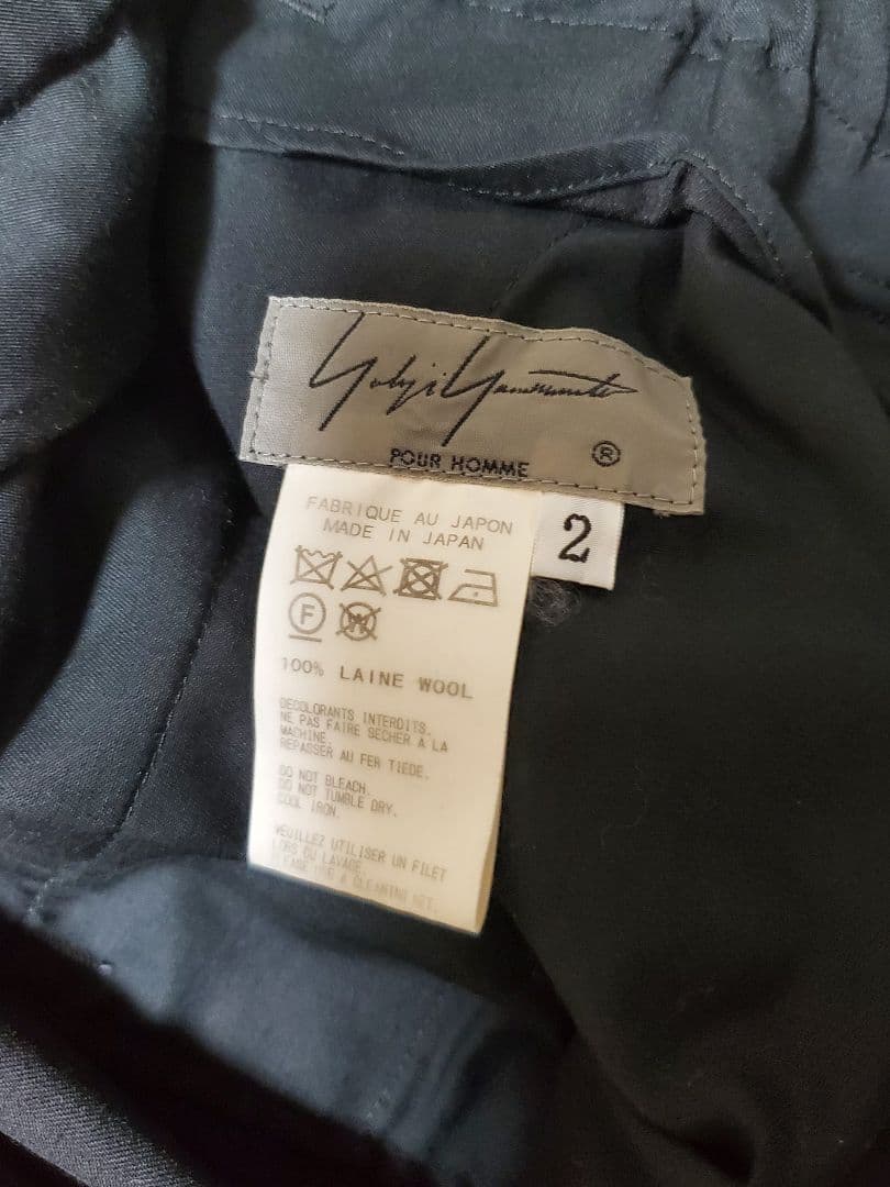 yohji yamamoto pour homme カラスパンツ19ss ギャバ