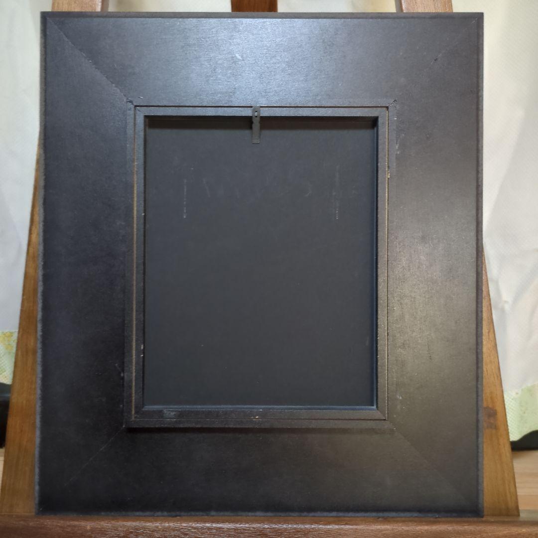黒の写真額縁 壁掛け用フック付き