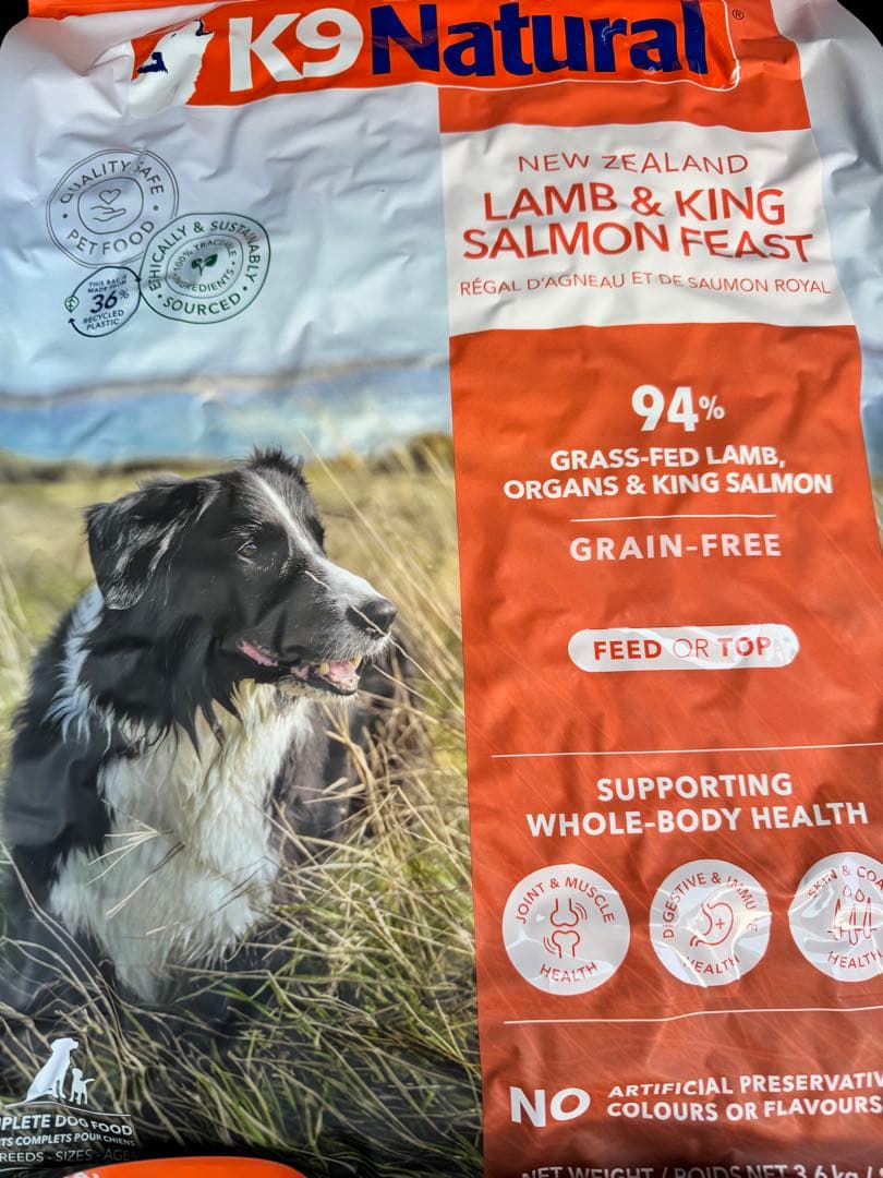 K9ナチュラル K9 Naturalラム＆キングサーモン3.6kg送料無料