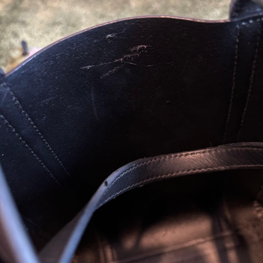 ひ*り様 BALENCIAGA ブラックレザー トートバック