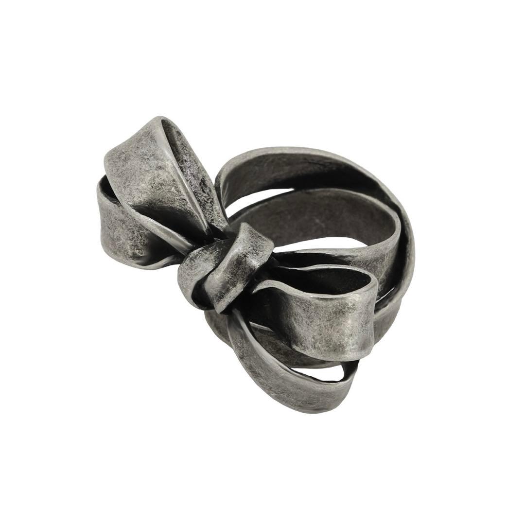 ハ*☆様 e.m. シルバー リボンデザインリング