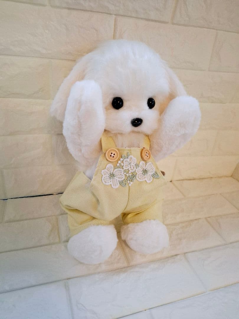 13.ぬいぐるみ、テディマルチーズ、犬、ハンドメイド、オリジナル特大、サロペット