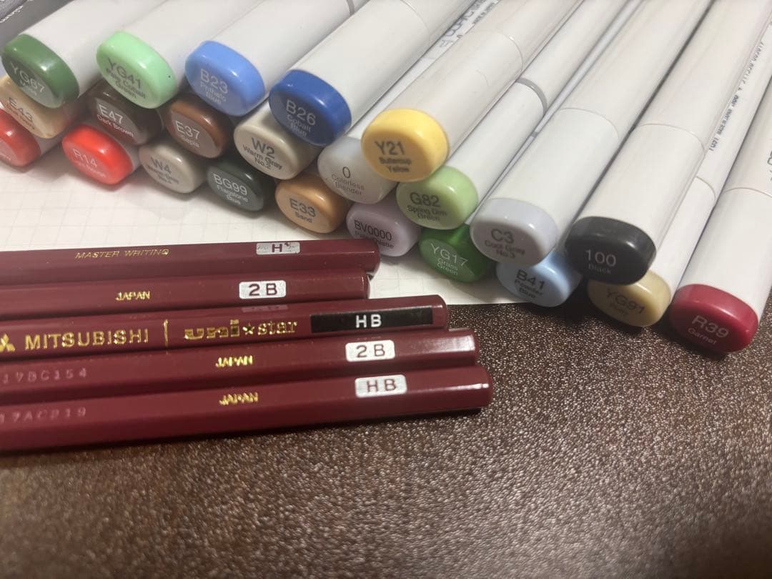 Copicマーカー・色鉛筆・鉛筆セット