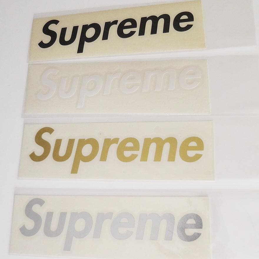 Supreme ダイカット ボックスロゴ ステッカー 4枚セット