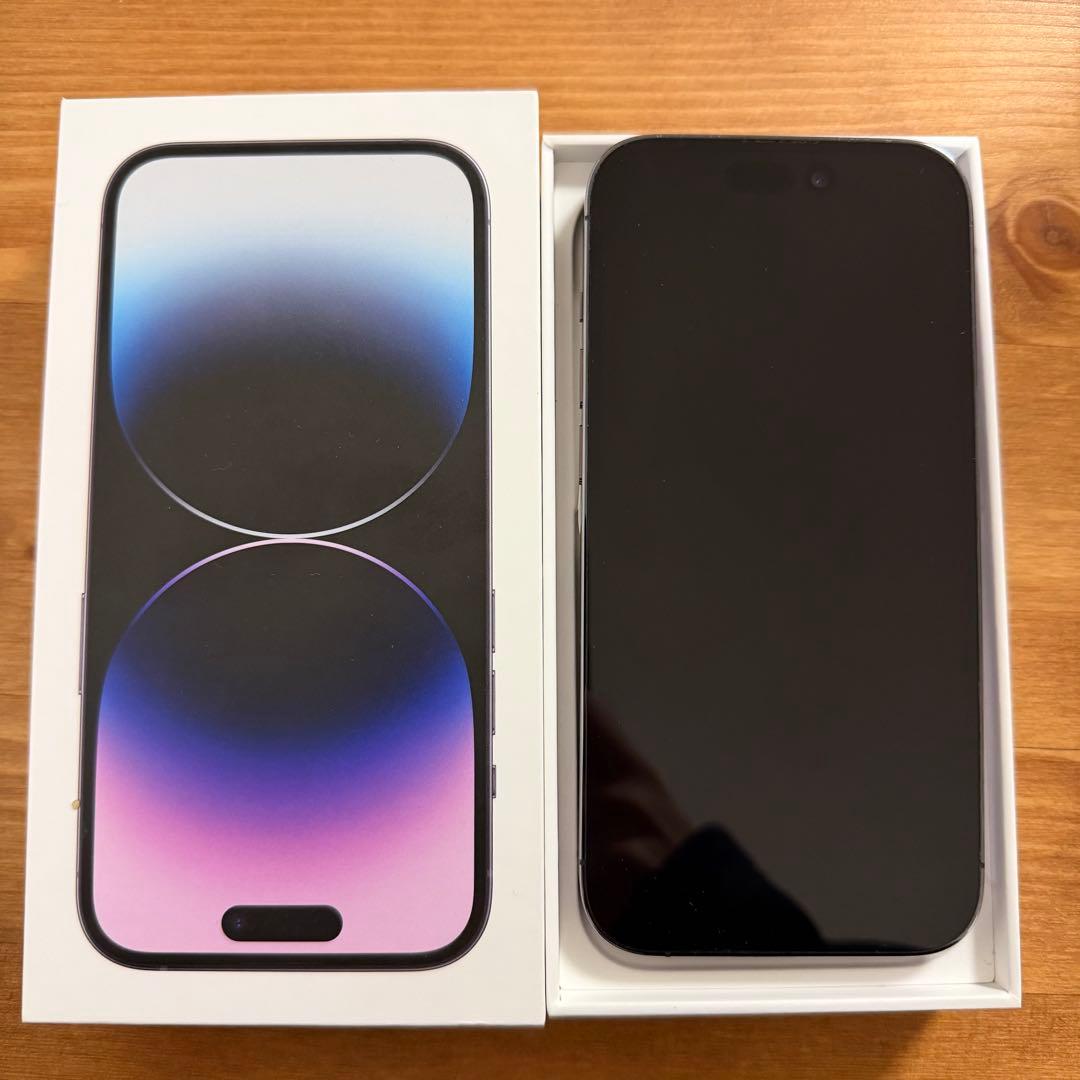 良好　iPhone14pro 256GB ディープパープル SIMフリー