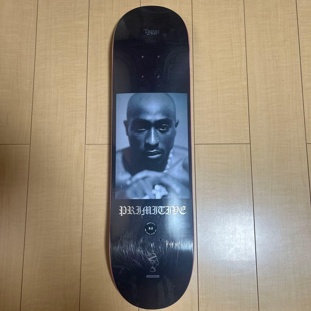 Primitive×2pac スケートボードデッキ　8インチ